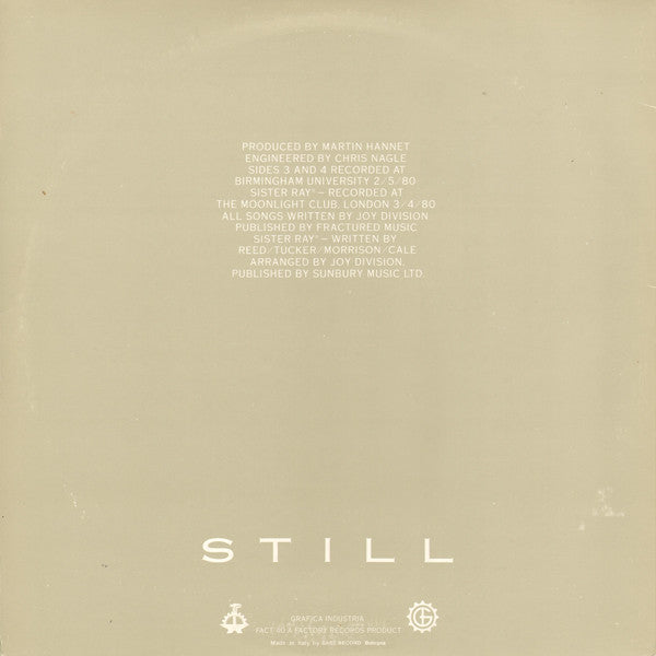 Joy Division : Still (2xLP, Album, RE, Gat)