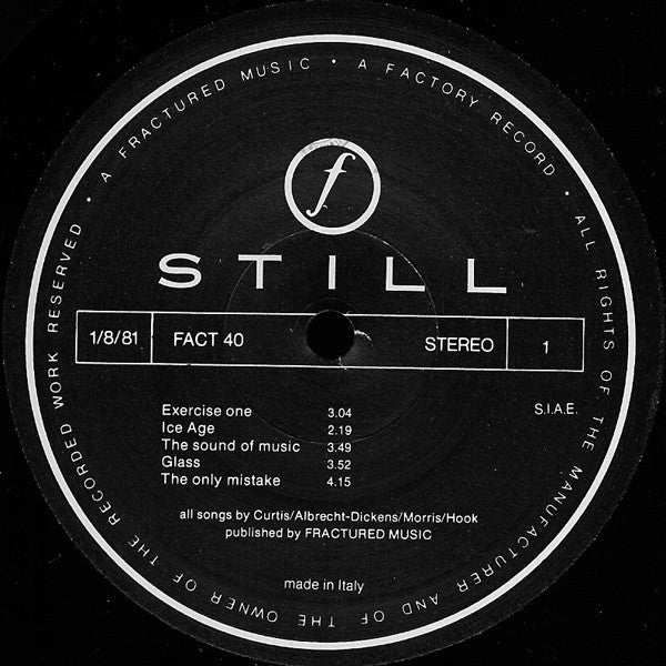 Joy Division : Still (2xLP, Album, RE, Gat)