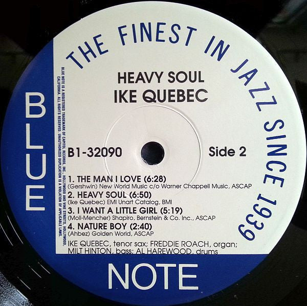 Ike Quebec : Heavy Soul (LP, Album, Ltd, RE, 180)