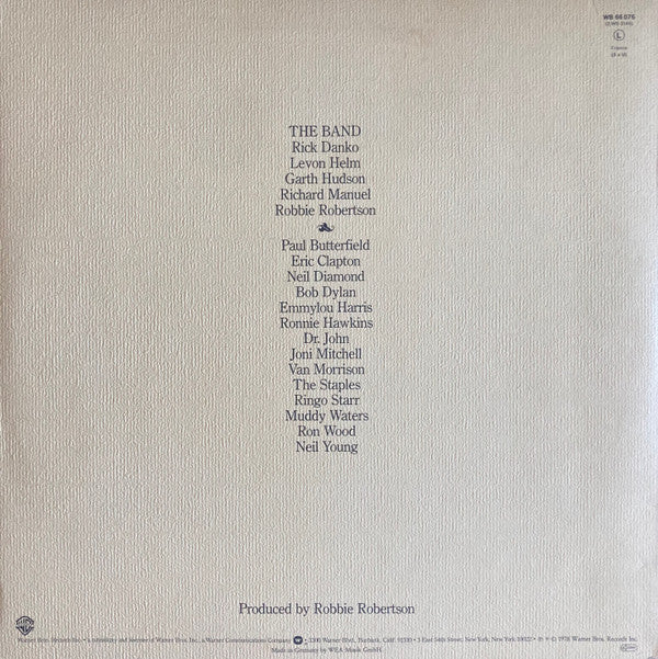 The Band : The Last Waltz (3xLP, Album, RE)
