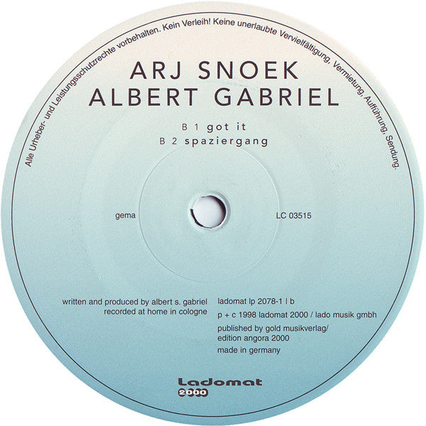 Arj Snoek : Albert Gabriel (2xLP, Album)