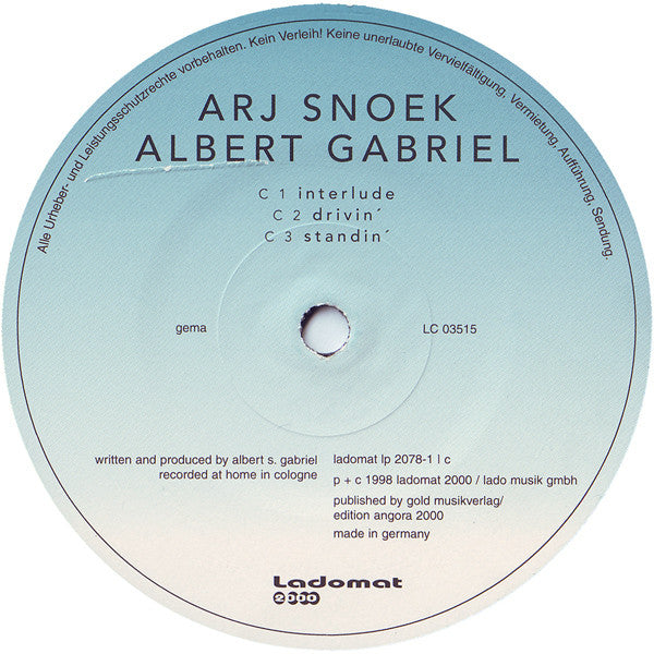 Arj Snoek : Albert Gabriel (2xLP, Album)
