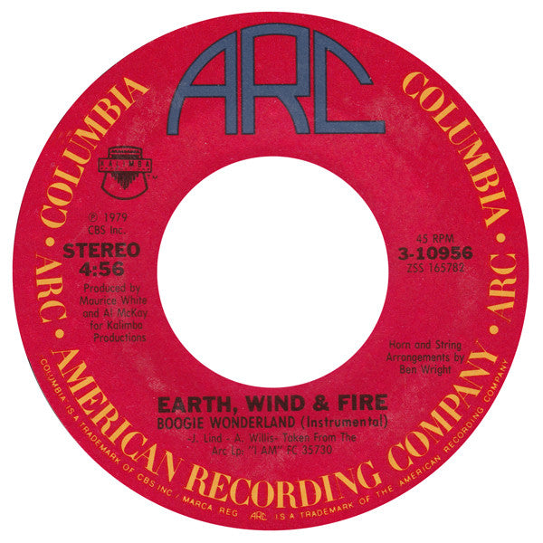 Earth, Wind & Fire With The Emotions : Boogie Wonderland (7", Single, Styrene, Ter)