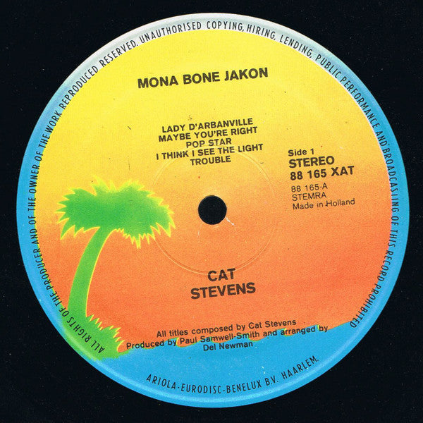 Cat Stevens : Mona Bone Jakon (LP, Album, RE)
