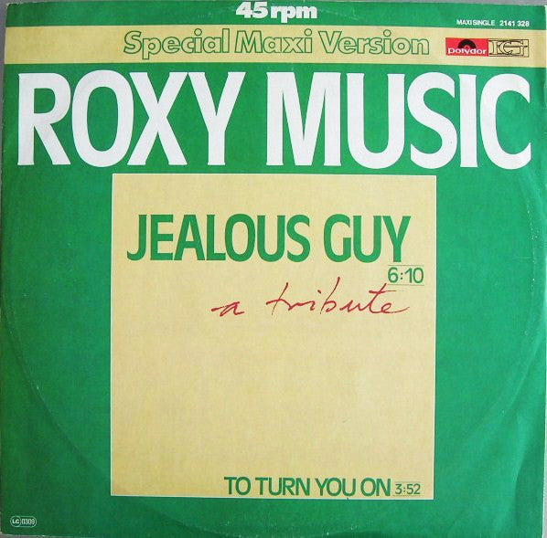 Roxy Music : Jealous Guy (12", Maxi)