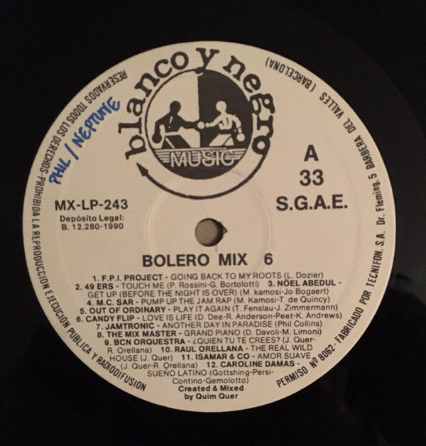 Various : Bolero Mix 6 (LP, Mixed)