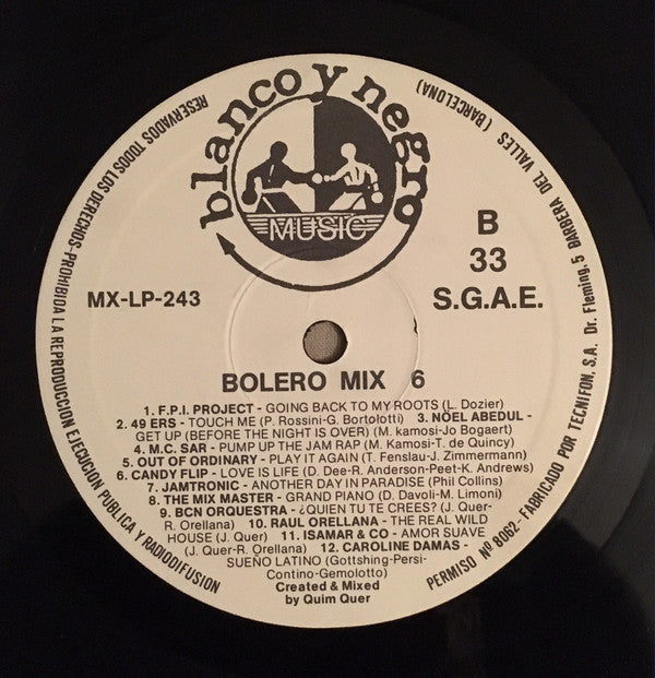 Various : Bolero Mix 6 (LP, Mixed)