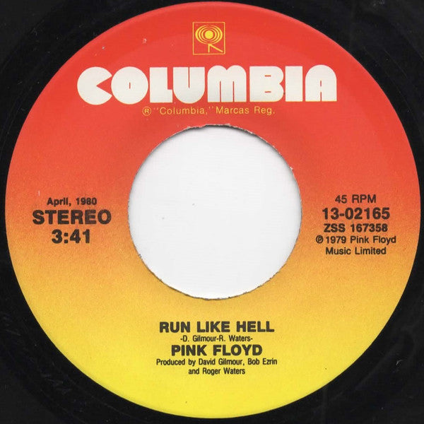 Pink Floyd : Run Like Hell / Comfortably Numb (7", RE)