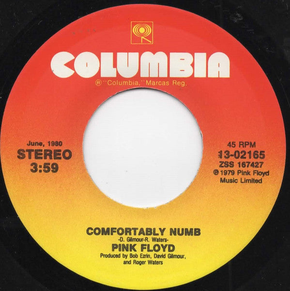 Pink Floyd : Run Like Hell / Comfortably Numb (7", RE)