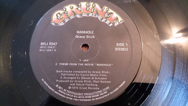 Grace Slick : Manhole (LP, Album)