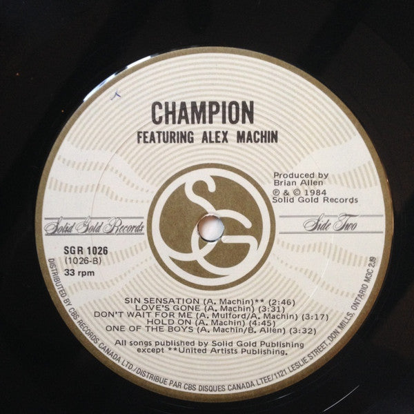 Champion (4) Featuring Alex Machin : Champion Featuring Alex Machin (LP, Album)