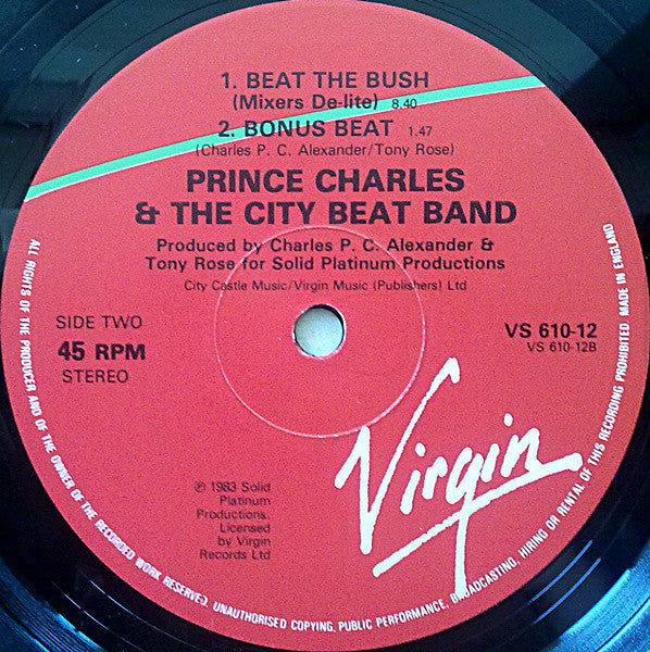 Prince Charles And The City Beat Band : Beat The Bush (12")
