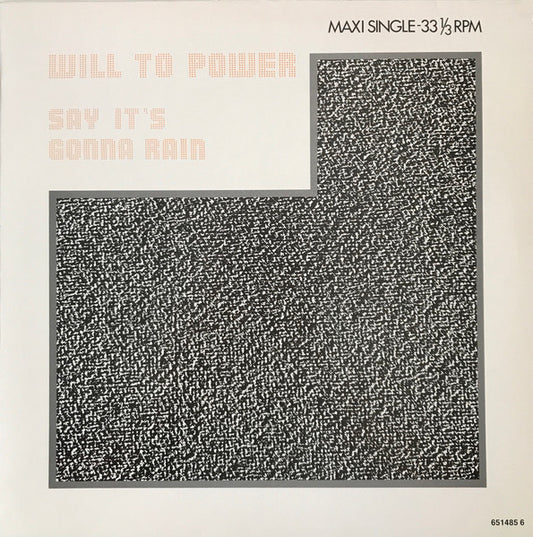 Will To Power : Say It's Gonna Rain (New Remixes) (12", Maxi)