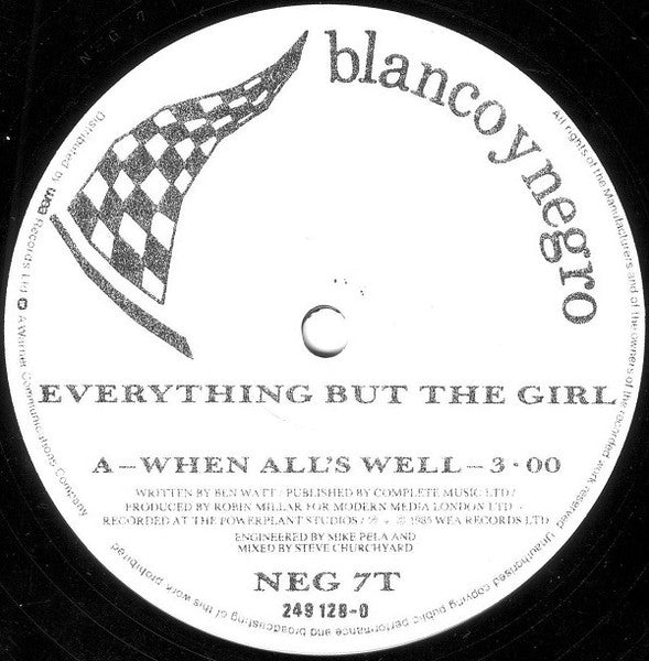 Everything But The Girl : When All's Well (12")