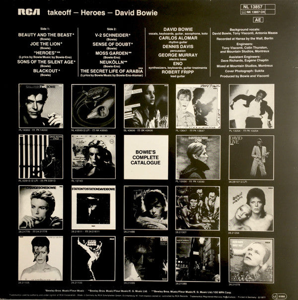 David Bowie : "Heroes" (LP, Album, RE)
