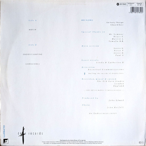 400 Blows : Movin' (12", Maxi)