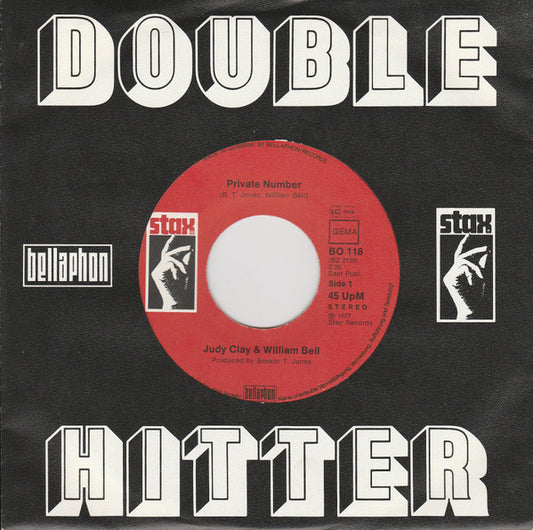 Judy Clay & William Bell : Private Number / My Baby Specializes (7", Single, RE)