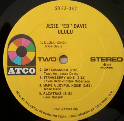 Jesse 'Ed' Davis* : Ululu (LP, Album, PR )