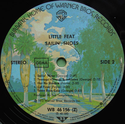 Little Feat : Sailin' Shoes (LP, Album, RP)