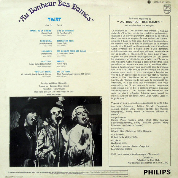 Au Bonheur Des Dames : Twist (LP, Album, RP)