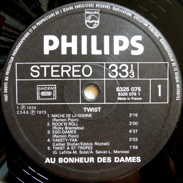 Au Bonheur Des Dames : Twist (LP, Album, RP)