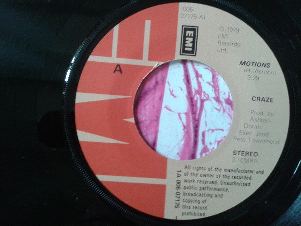 Craze : Motions (7")