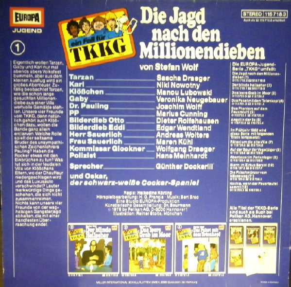 Stefan Wolf : TKKG   1 - Die Jagd Nach Den Millionendieben (LP, Album)