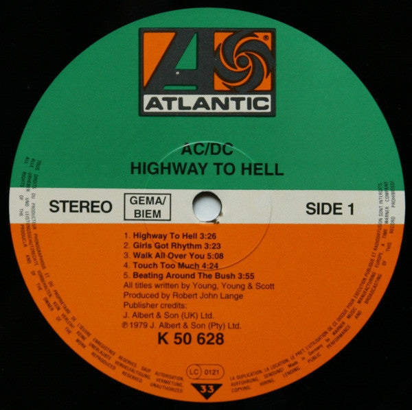 AC/DC : Highway To Hell (LP, Album, RE)