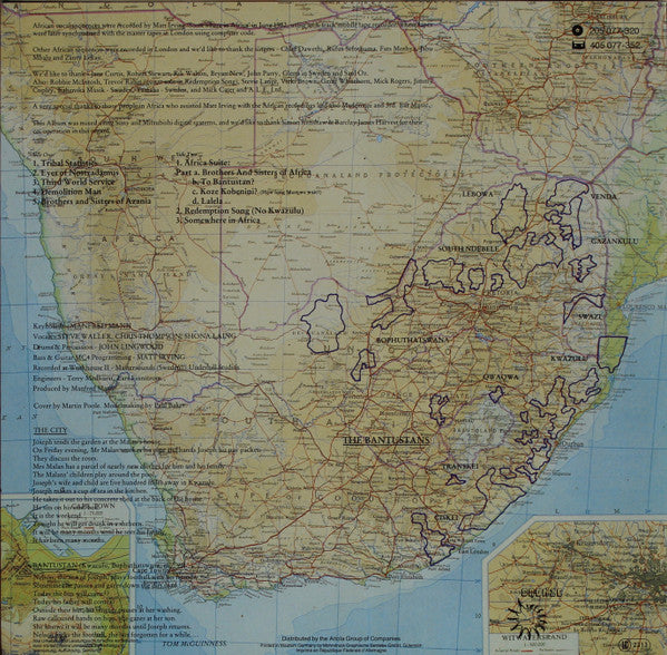 Manfred Mann's Earth Band : Somewhere In Afrika (LP, Album)