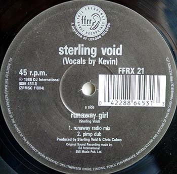 Sterling Void : Runaway Girl c/w It's All Right (12")