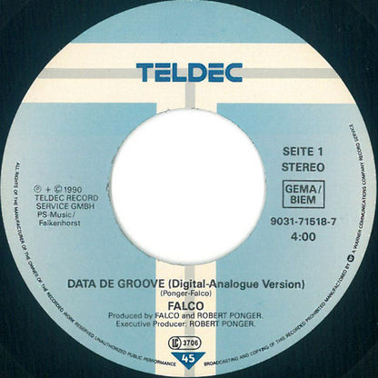 Falco : Data De Groove (7", Single, Big)