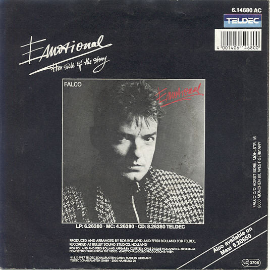 Falco : Emotional (7", Single)