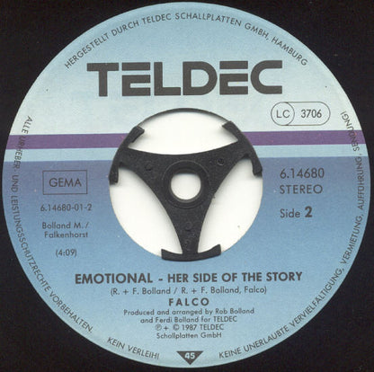 Falco : Emotional (7", Single)
