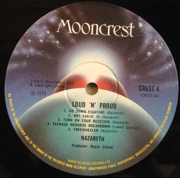 Nazareth (2) : Loud'N'Proud (LP, Album, MSP)