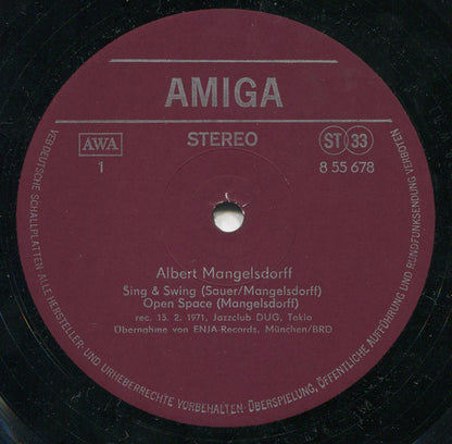 Albert Mangelsdorff : Albert Mangelsdorff (LP, Album, RE, Red)