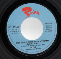 Dayde* : She Didn't Remember My Name (7", Single)