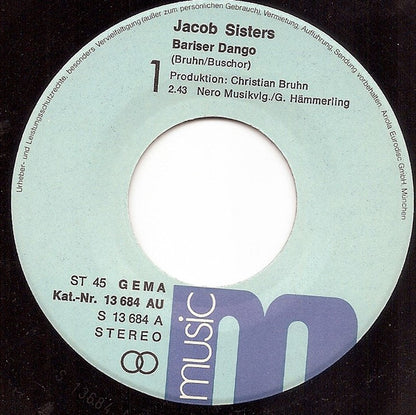 Jacob-Sisters* : Bariser Dango (7", Single)
