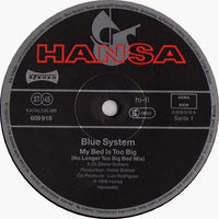 Blue System : My Bed Is Too Big (12", Maxi)