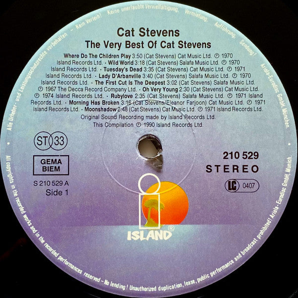 Cat Stevens : The Very Best Of Cat Stevens (LP, Comp)