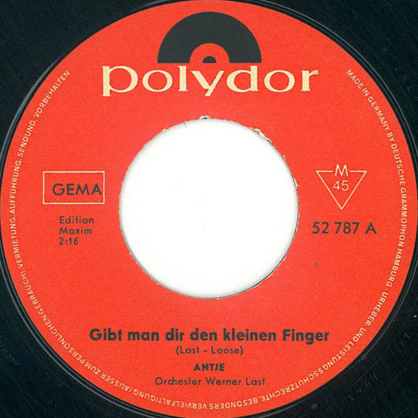 Antje (10) : Gibt Man Dir Den Kleinen Finger (7", Single, Mono)