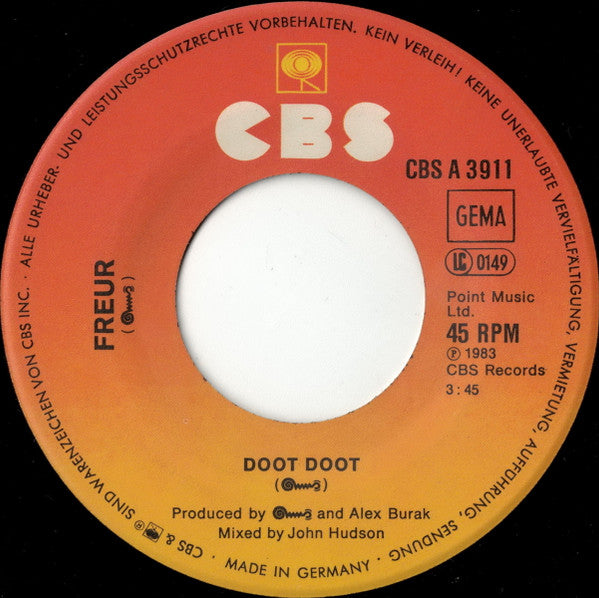 Freur : Doot-Doot / Runaway (7", Single)