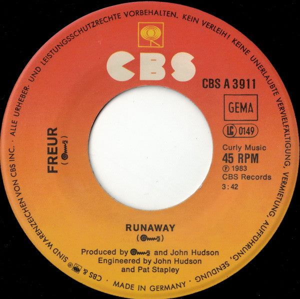 Freur : Doot-Doot / Runaway (7", Single)