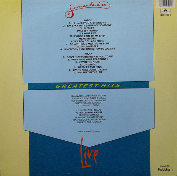 Smokie : Greatest Hits Live (LP, Album)