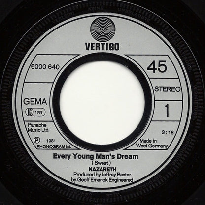 Nazareth (2) : Every Young Man's Dream / Let Me Be Your Leader (7", Single)
