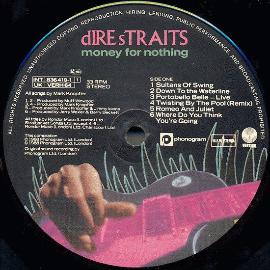 Dire Straits : Money For Nothing (LP, Comp)