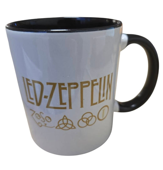 Led Zeppelin Mok. Zwart/Wit