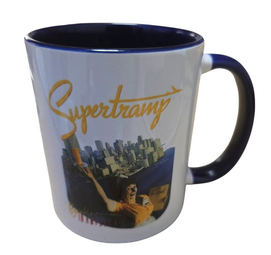 Supertramp Breakfast in America - Mok. Blauw/Wit (kopie)