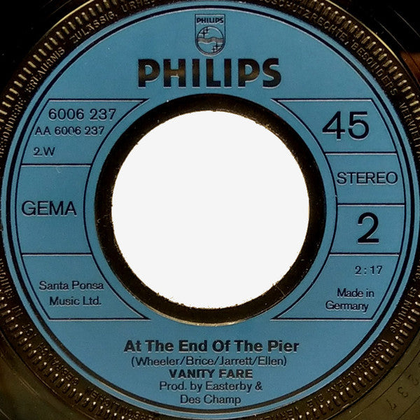 Vanity Fare : I'm In Love With The World (7", Single)