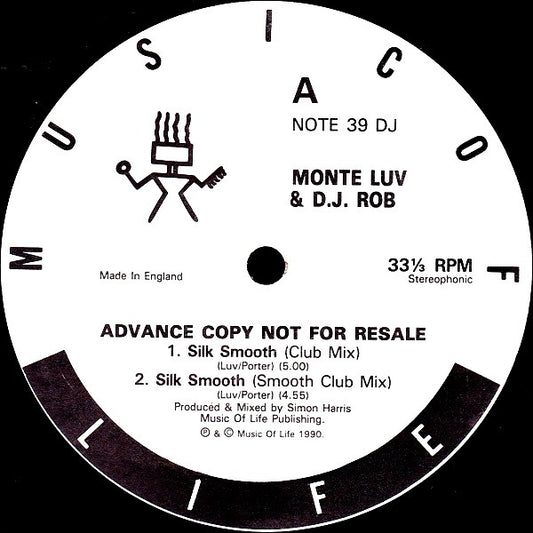 Monte Luv & D.J. Rob* : Silk Smooth (12", Promo)