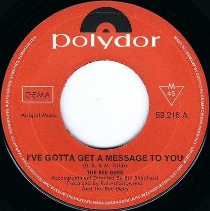 Bee Gees : I've Gotta Get A Message To You / Kitty Can (7", Single, Mono)